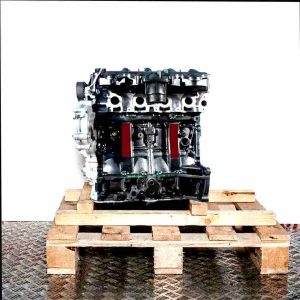 G9T 742 engine on a wooden pallet against a white background. The black and silver engine is shown from the side.