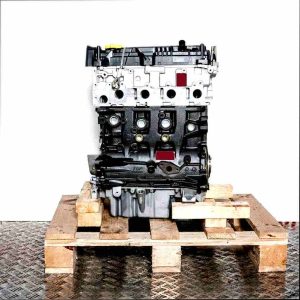 Z 19 DT engine on a wooden pallet against a white background. The black and silver engine is viewed from the side.